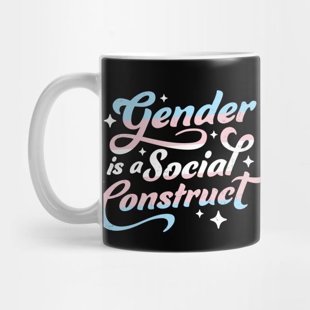 Gender Is A Social Construct Transgender Non-Binary Queer by OrangeMonkeyArt